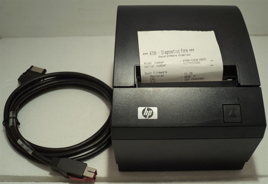 HP Receipt Printer A799C40WHN00 USB Single Station Auction (0012