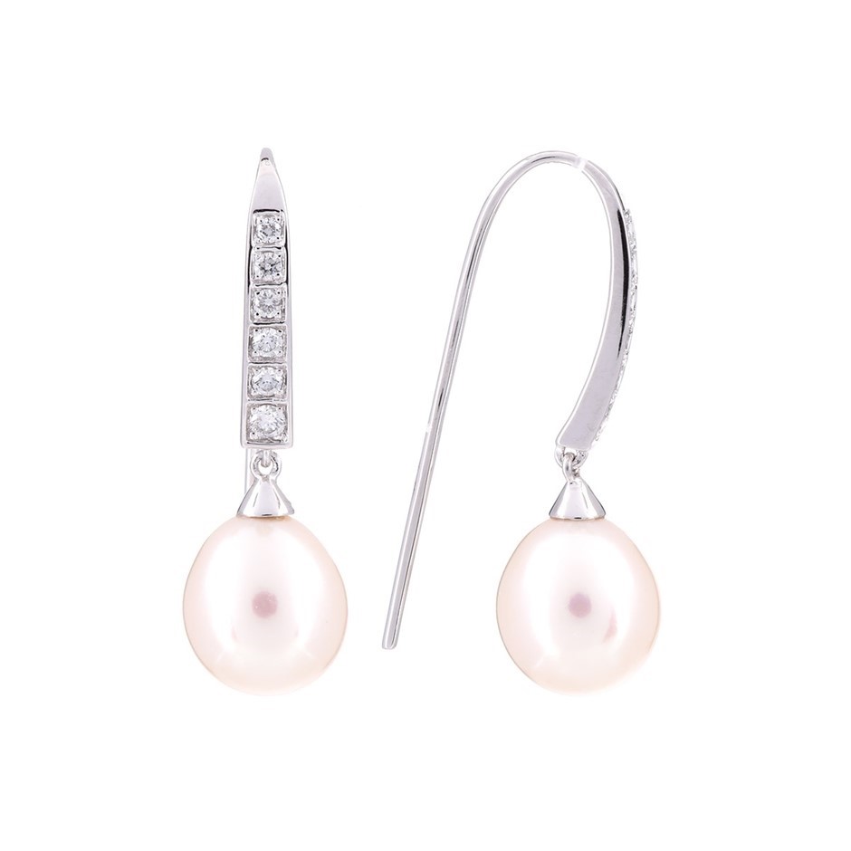 BIJ'OR - Genuine Black Freshwater Pearl Designer Cluster Dangle Drop
