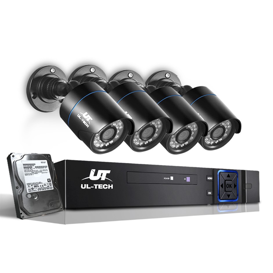 UL Tech CCTV Security System 2TB 4CH DVR