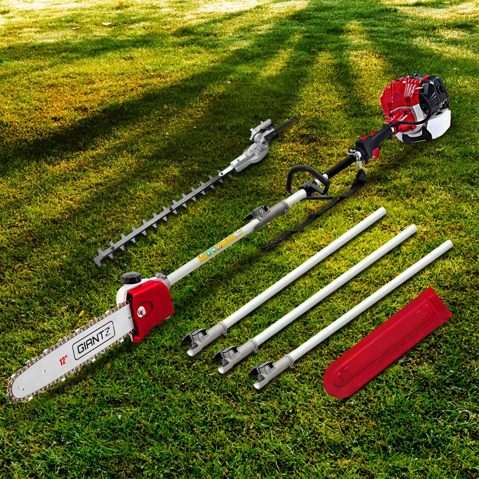 Giantz 65CC Petrol Pole Chainsaw Hedge Trimmer Long Reach Pruner Chain Saw