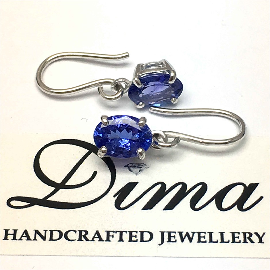 Yellow Gold Natural London Blue Topaz/Natural Blue Topaz&Diamond Ring IGI