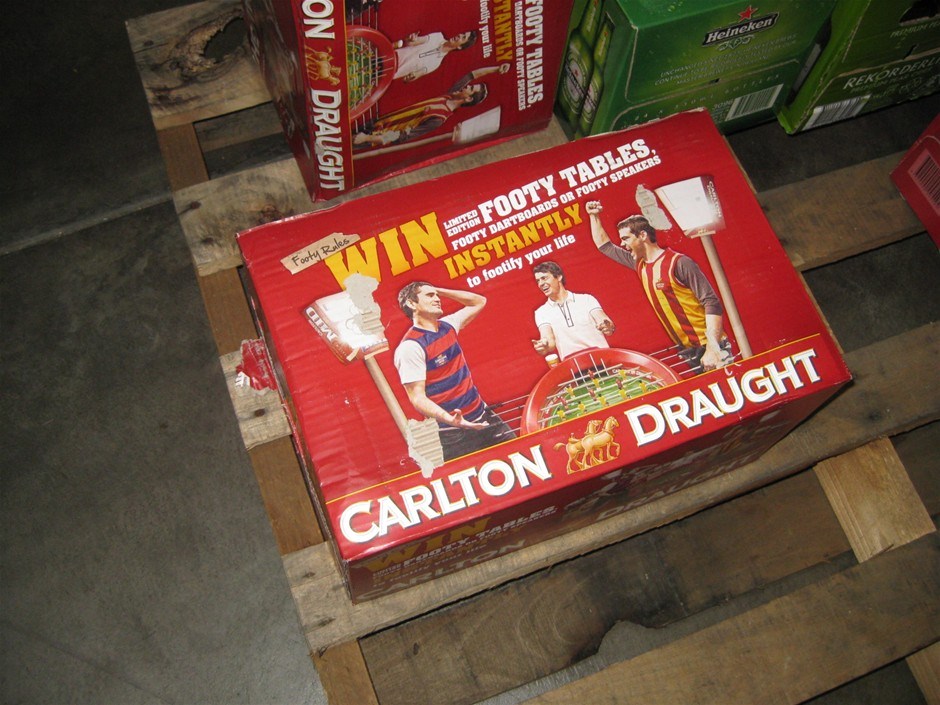 Slab of 24 Carlton Draught 375ml Beer (546580-6) Auction (0006-3116877