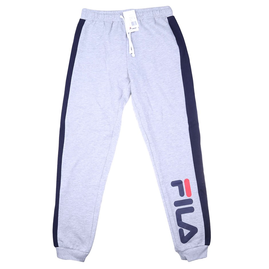 FILA Women`s Tara Track Pants, Size L, Cotton/ Polyester. Grey Marle. Buyer Auction