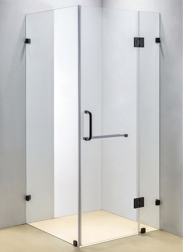 900 x 1000mm Frameless 10mm Glass Shower