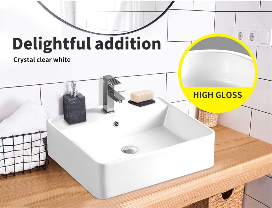 Buy Ceramic Basin Bathroom Wash Counter Top Hand Wash Bowl Sink Vanity