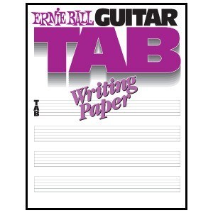 Ernie Ball Guitar Tab Writing Paper Book