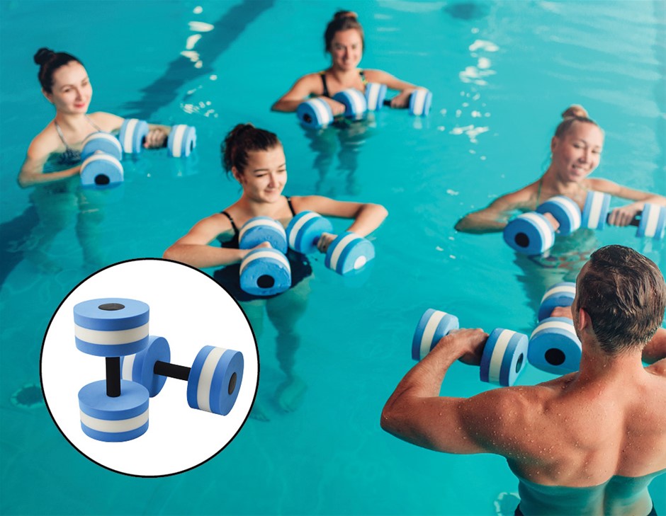 2x Water Aerobics Dumbbell EVA Aquatic B