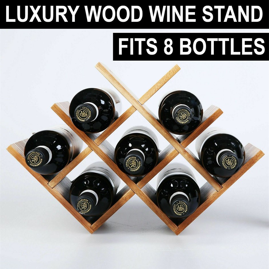 Sherwood Natural Acacia Wood 8 Bottle Ta