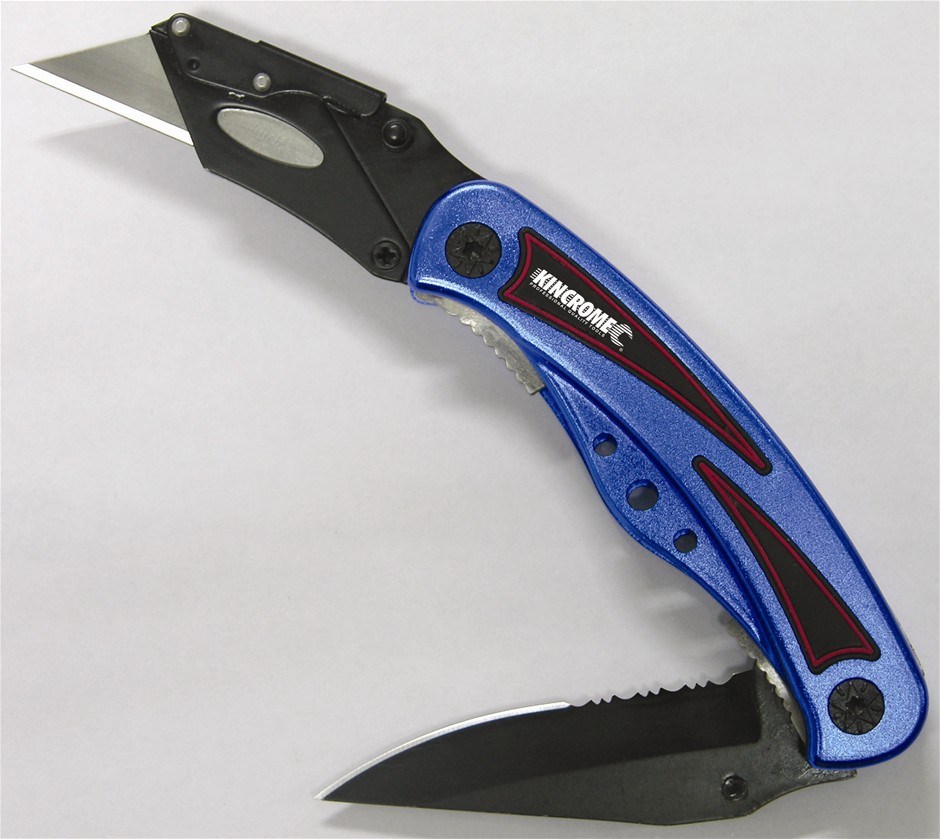 Kincrome Twin Blade Folding Lock Back Kn