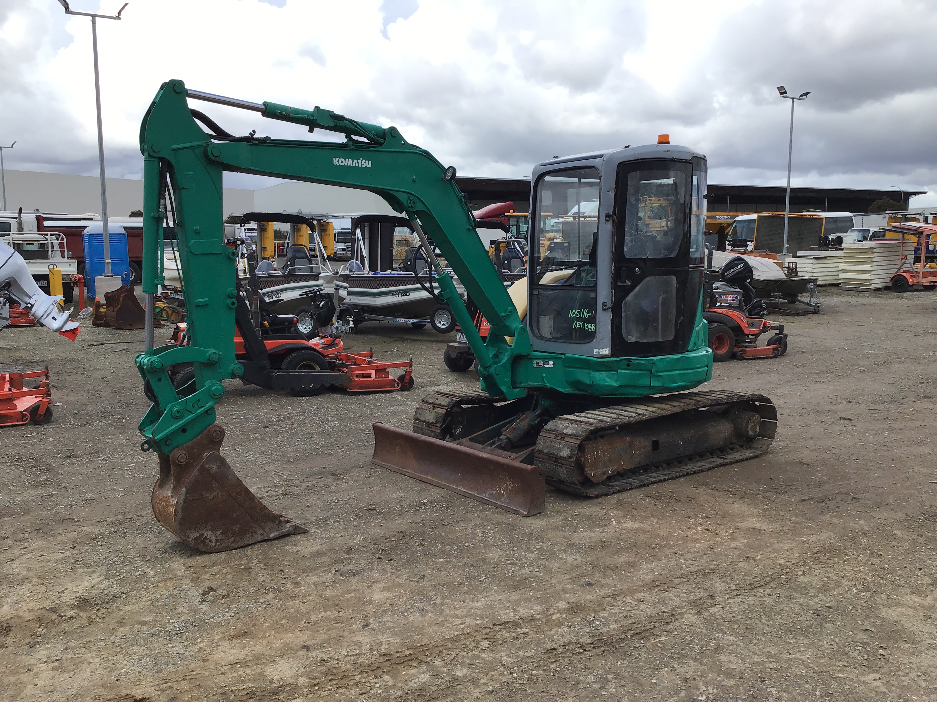 01 Komatsu Pc40mrx 1 Hydraulic Excavator Auction 0001 Grays Australia