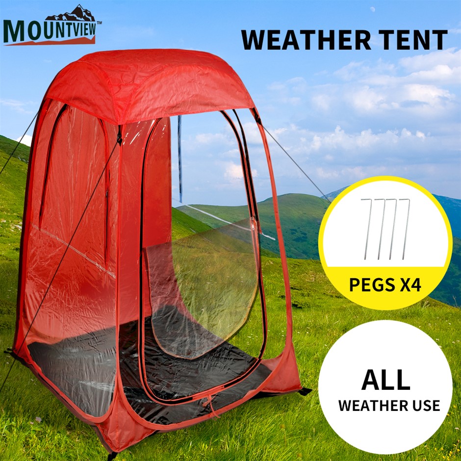 2x Mountview Pop Up Tent Camping Weather
