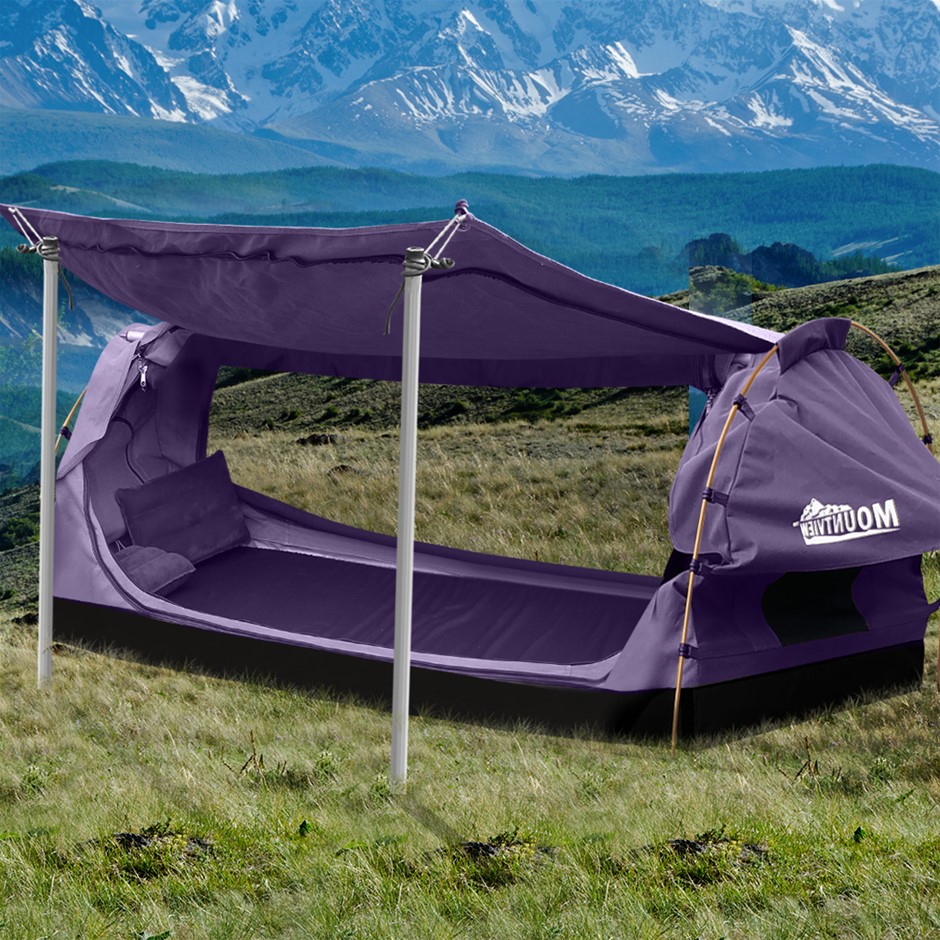 Buy Mountview Double Swag Camping Swags Canvas Dome Tent Free Standing