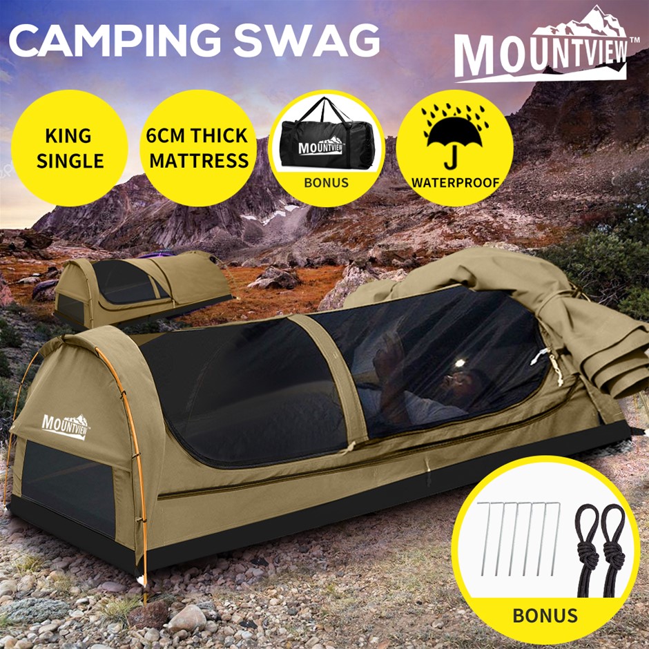 Mountview King Single Swag Camping Swags