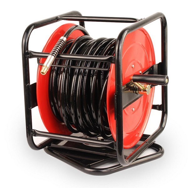 Professional 30m Hand Crank Air Hose Reel 360 Degree Swivel