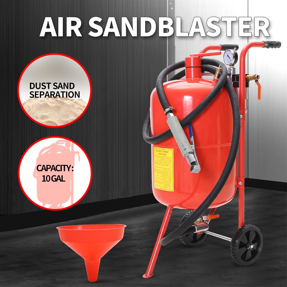 Sandblaster Air Sand Blaster 10 Gallon P