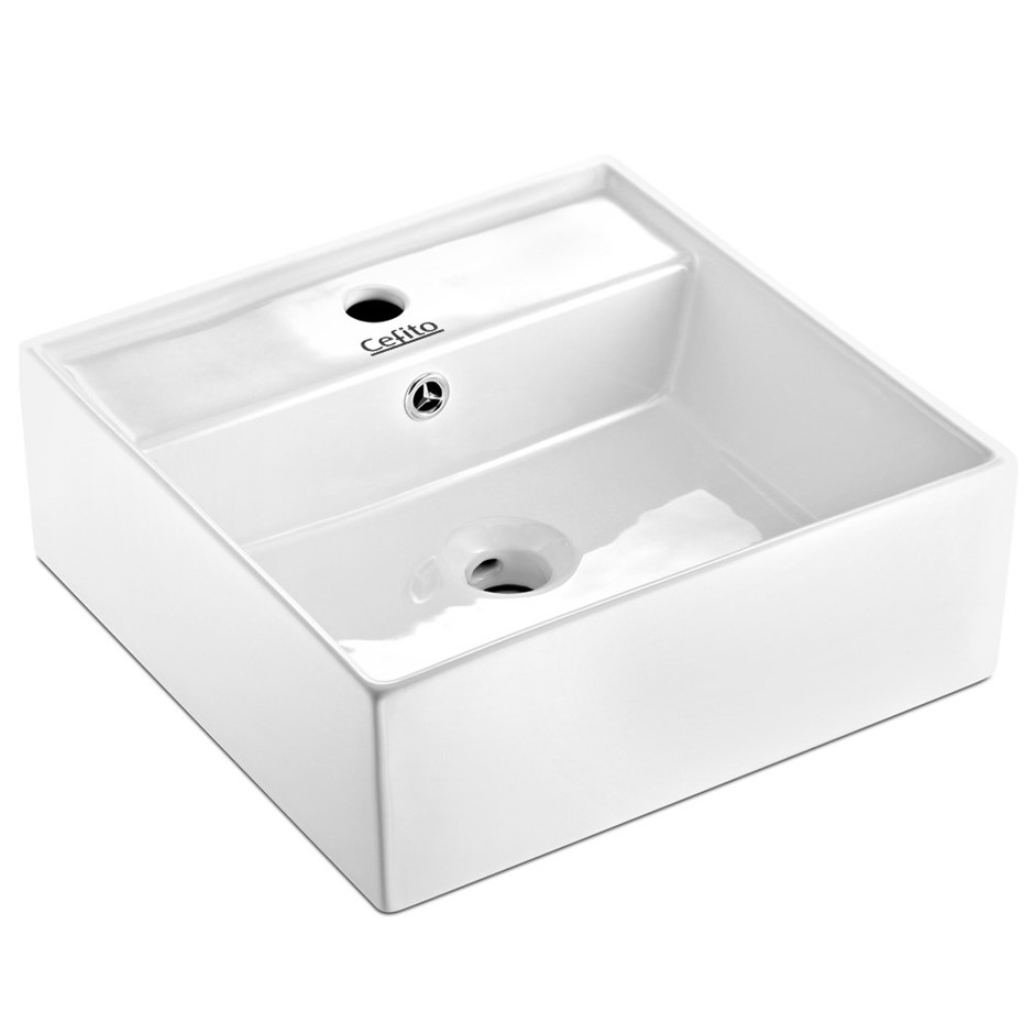 Cefito Ceramic Rectangle Sink Bowl - Whi