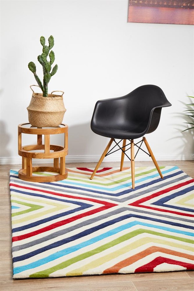 Large Red Handmade Super Soft Geo Target