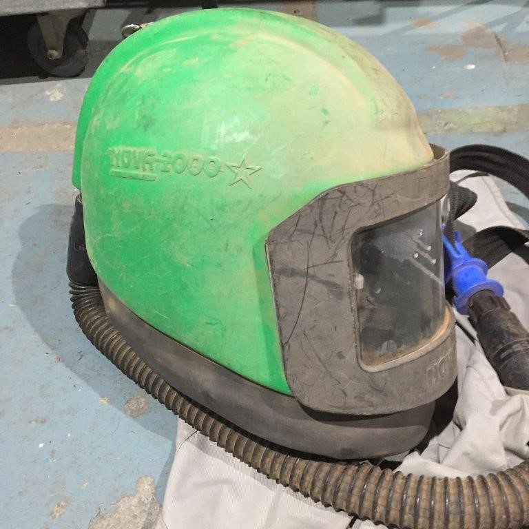 Nova 00 Blast Helmet Respirator Hood For Abrasive Blasting Auction 0440 Grays Australia