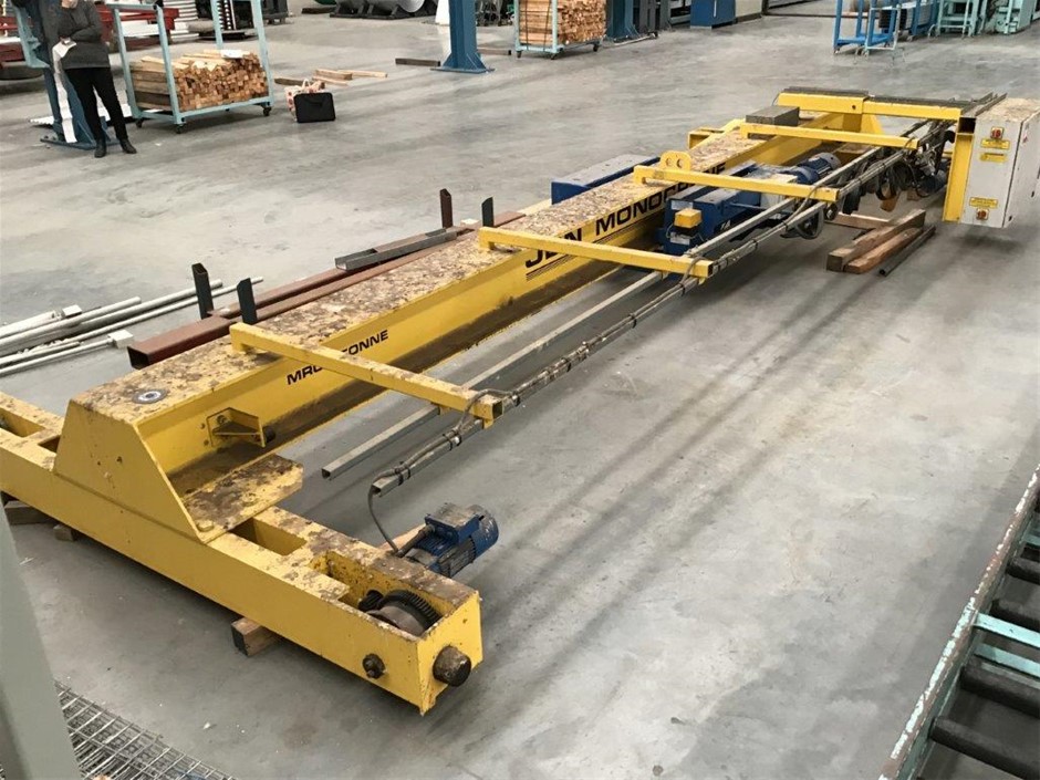 JDN Monocrane Hyperseed MRC Bridge Crane and Rails Auction (0001 ...