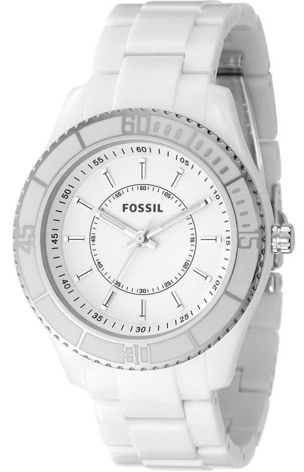 Women's Fossil White Stella Watch. ES244