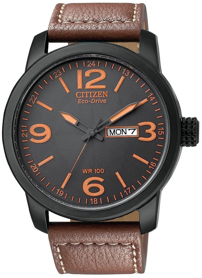 Men's Brown Citizen Eco-Drive Anodized D