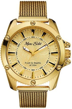 Men's Marc Ecko The Flash Gold Tone Mesh