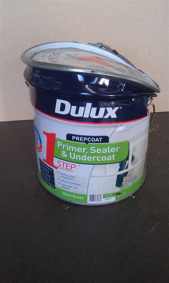 Dulux Prepcoat 1step Acrylic Primer, Sealer & Undercoat, 15L, White