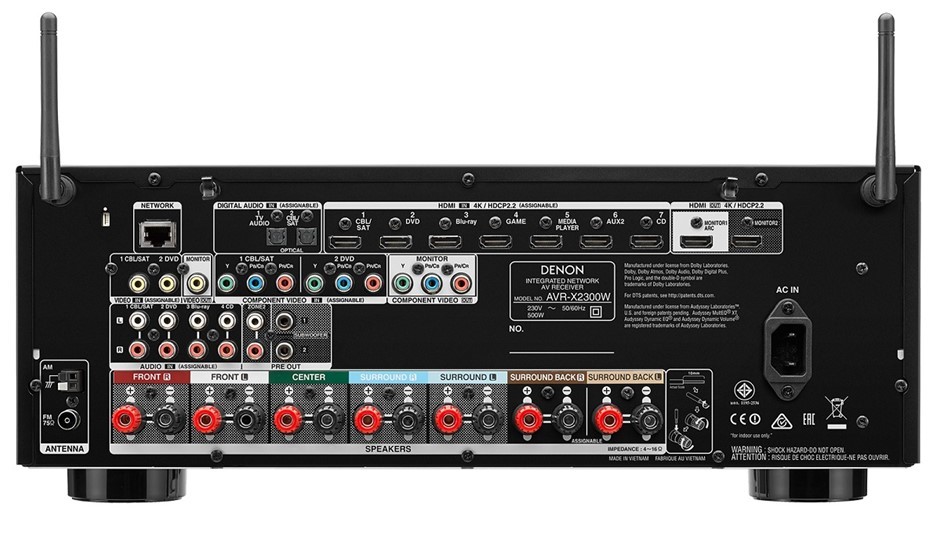 Buy Denon AVR-X2300 7 x 150W Full 4K Ultra HD WiFi A/V