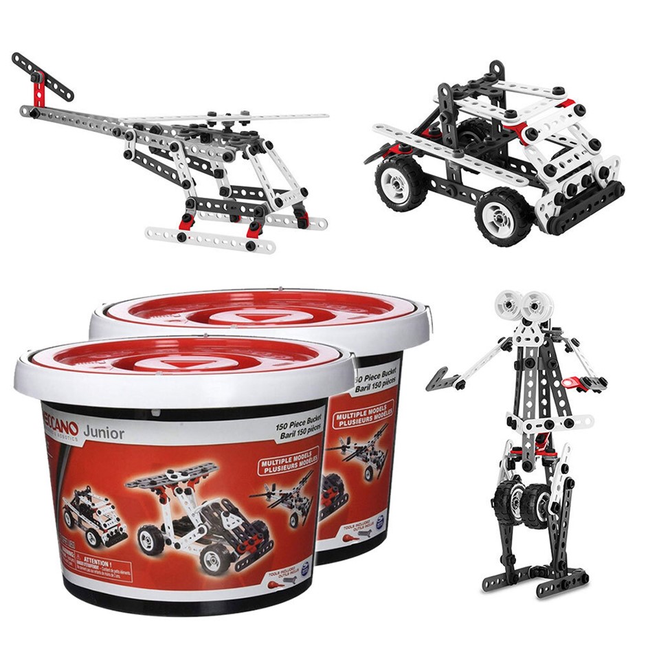 2x 150pc Meccano Junior Multiple Models 