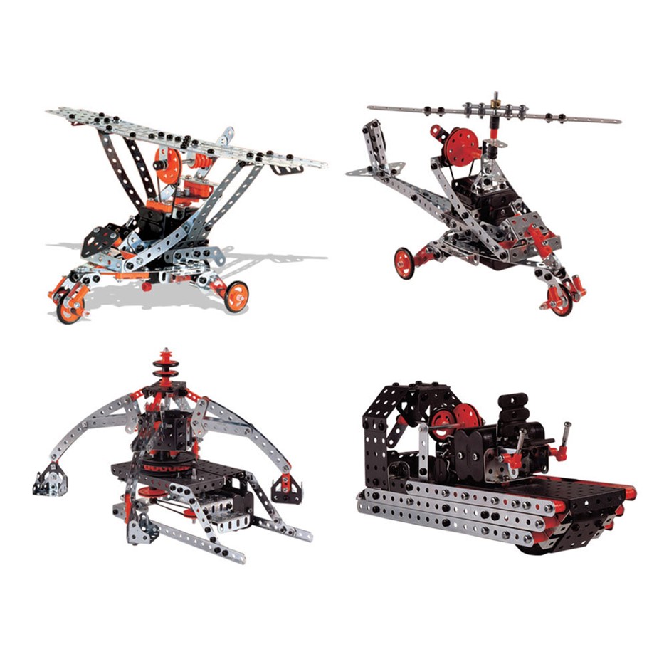 meccano super construction set in case