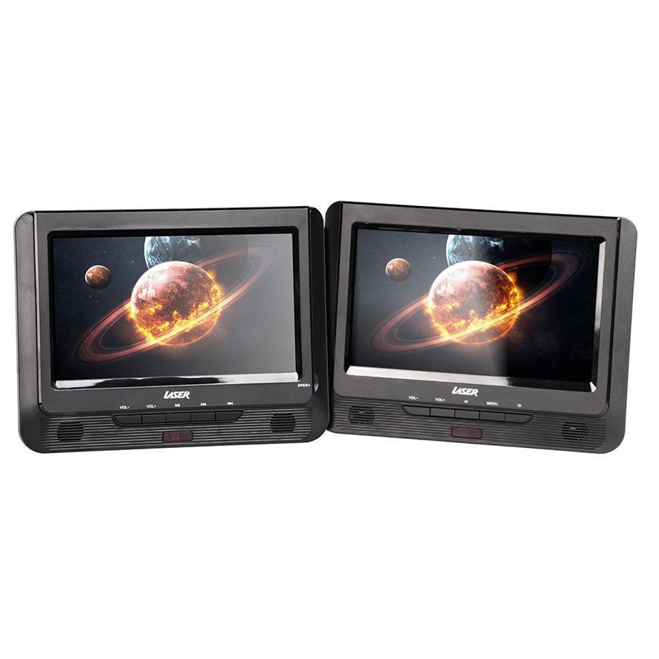 Buy Laser Portable Dvd Player Dual 9 Screen In Car W Headrest Mount Holder Grays Australia