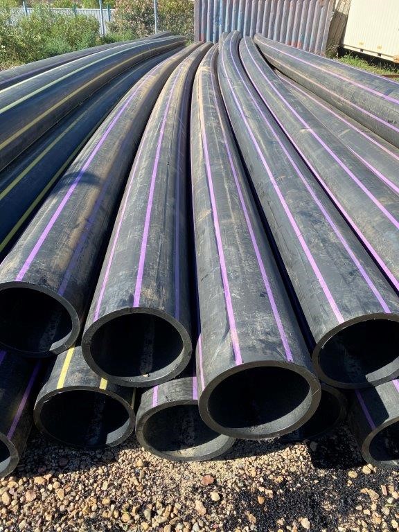 20m Length of 450mm HDPE Poly Pipe Auction (00387029144) Grays Australia