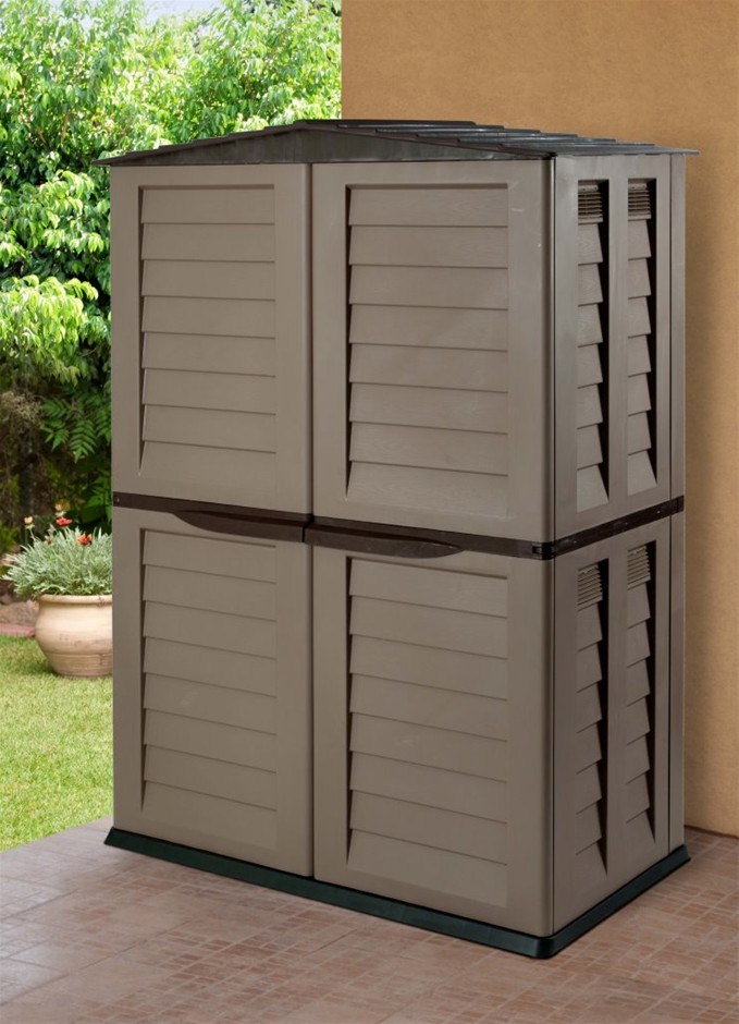 High Garden Shed 2 Door Tall / Two Tone 