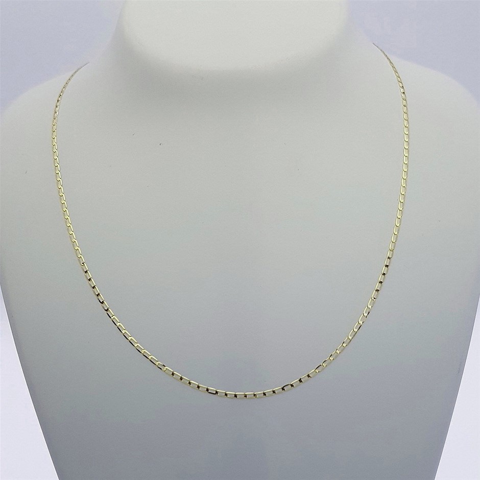 Genuine Italian 9 Karat yellow Gold 50 cm chain necklace Auction (0001 ...