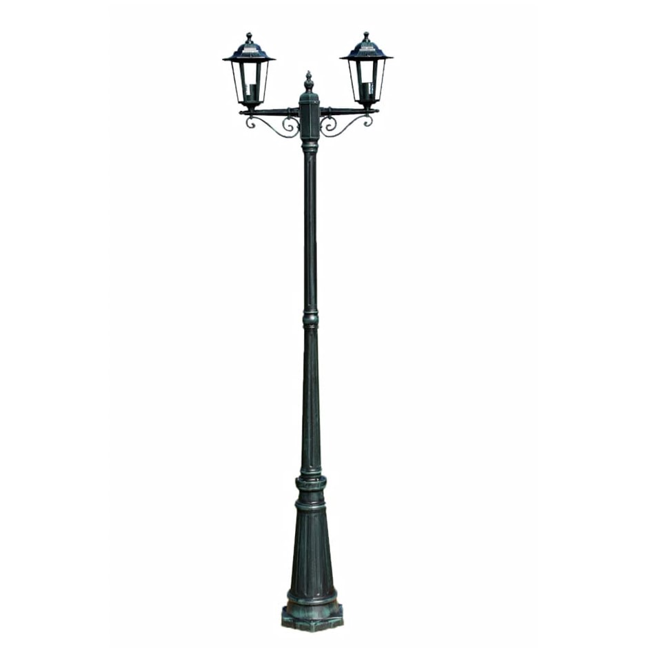 vidaXL Garden Lamp Post Dark Green 215 c