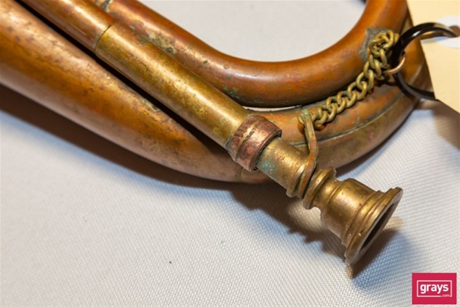 Sold at Auction: Vintage Brass Bugle