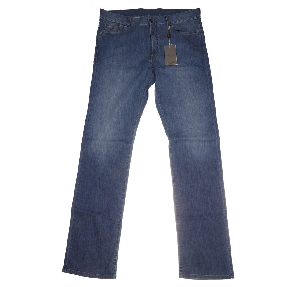 CANALI Men`s Regular Fit Jeans, Size 56 IT/ UK 40, Cotton, Colour Blue