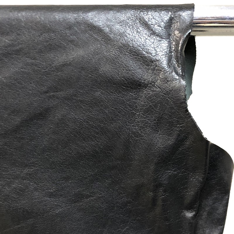 5sqft Top Grade Natural Black Nappa Lambskin Leather Hide Auction