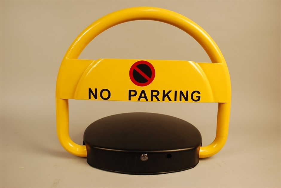 PARKLOCK Parking Space Lock With 2 x Remote Controls, Battery Charger & Lo