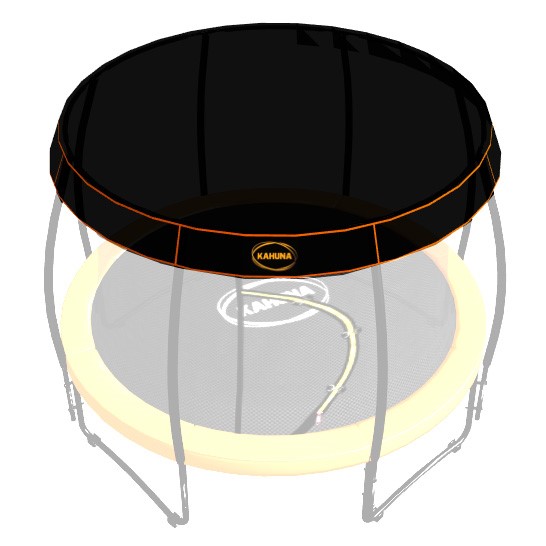 12ft-08 Pole Kahuna Trampoline Roof Shad