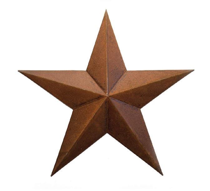 Craft Outlet Inc 24" Rustic Tin Star Wall Décor Auction (00172186140