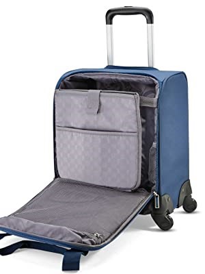 SAMSONIE Underseat Spinner II with USB Port. Exterior Di. 16.5" x 13.5" x 9