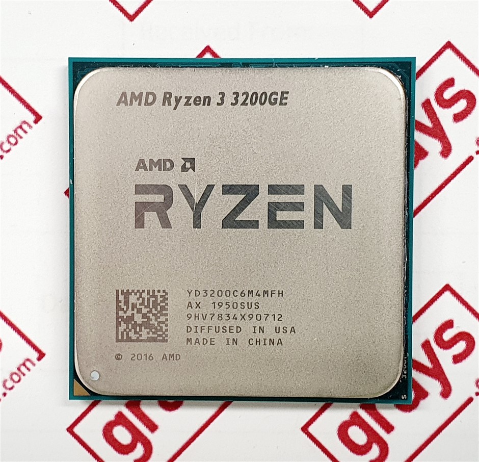 AMD Ryzen™ 3 3200GE 3.3GHz 4-Cores AMD Ryzen™ Desktop Processor Auction ...