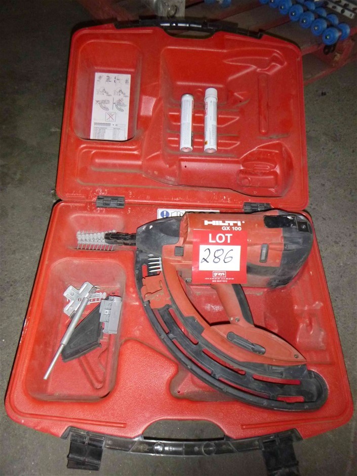 Hilti GX100 Gas Activated Nail Gun Auction (0286-3019239) | Grays