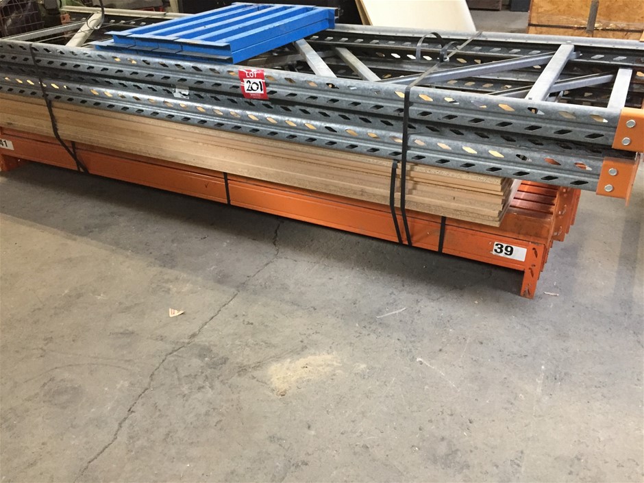 Colby pallet racking, 3 uprights 840mm wide x 3000mm high, 20 beams Auction (02013019405