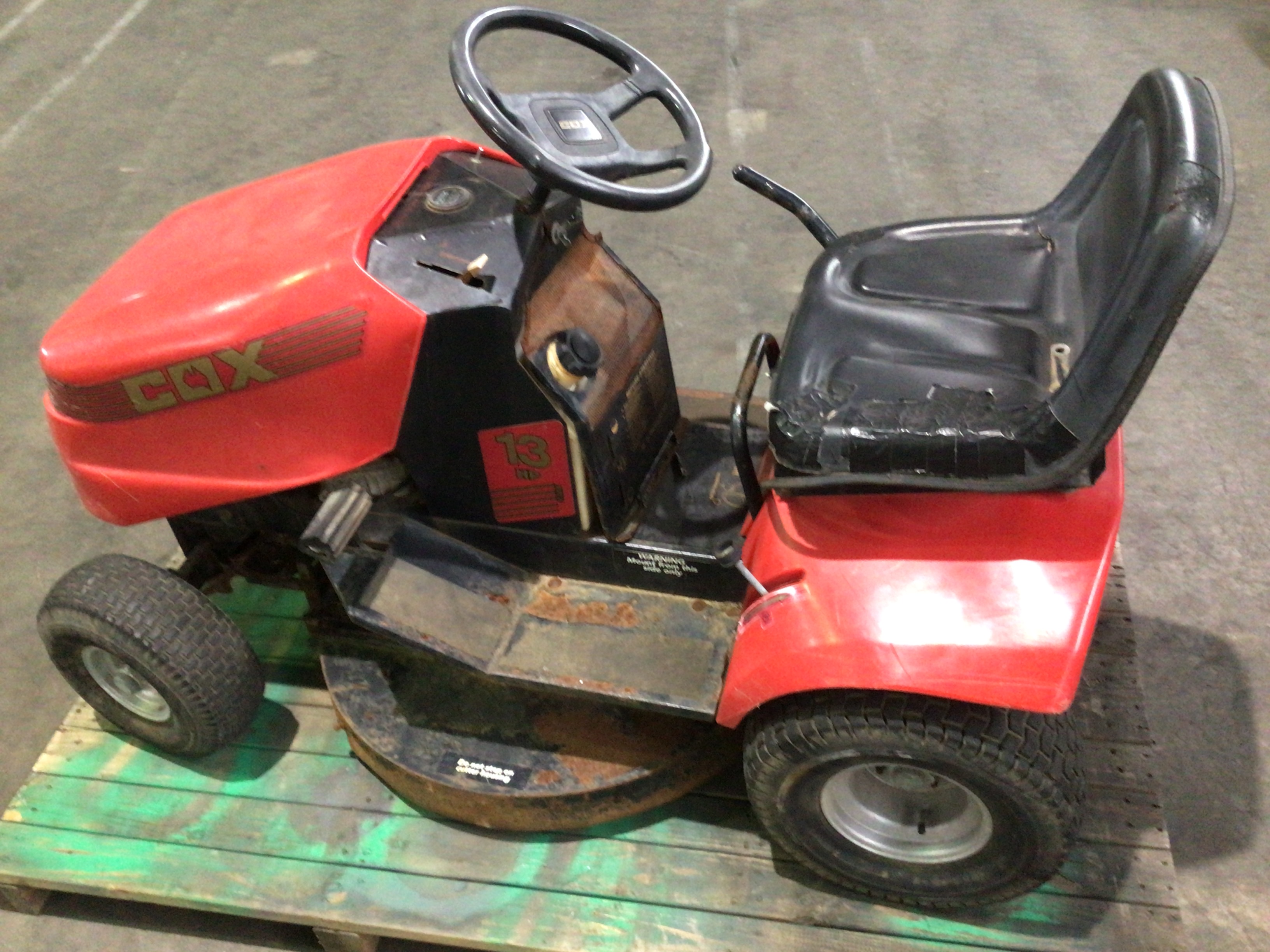 Cox 13hp best sale ride on mower