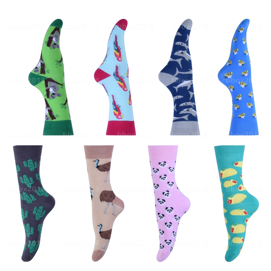 8 Pairs Funky Novelty Odd Sock Sox Unise