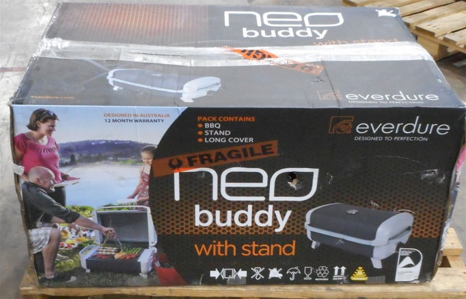 Everdure Neo Buddy Portable Bbq Charcoal Grey 1 2 Grill 1 2