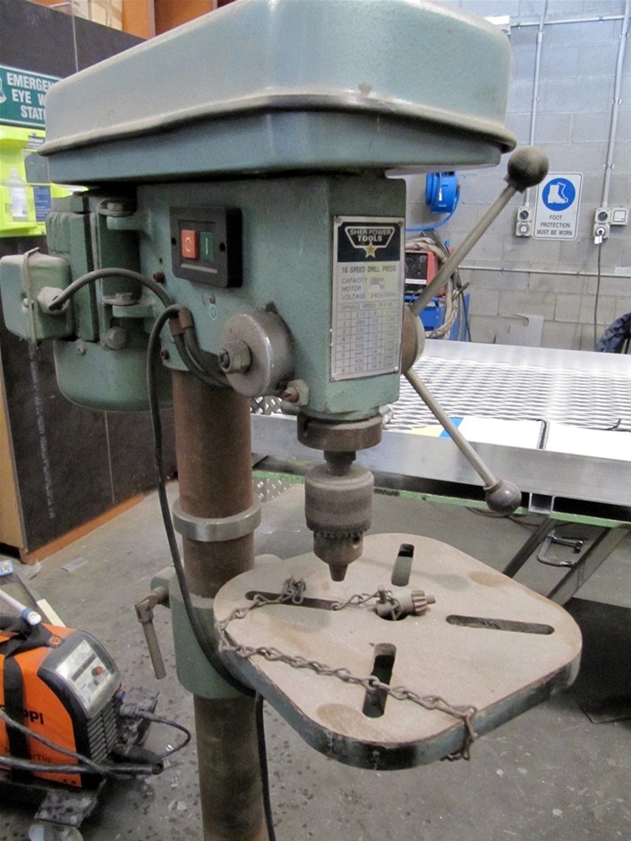 Pedestal drill press Sher Power Tools 16 speed Auction (01445005268