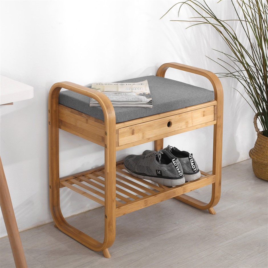 Sherwood Home Seated Shoe Storage Rack a